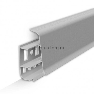 Плинтус напольный Деконика 55мм Светло-серый 55x21x2200мм, 002