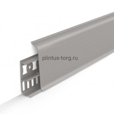 Плинтус напольный Деконика 85 мм Платиново-скрый 036, 85x22x2200мм