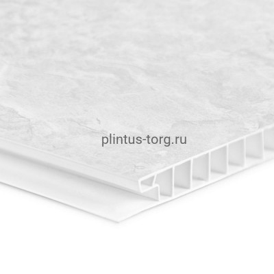 Панель пластиковые стеновая Идеал Венеция светло-серая 516, 250x8x2700мм 516-ВНЦ-ССР 350